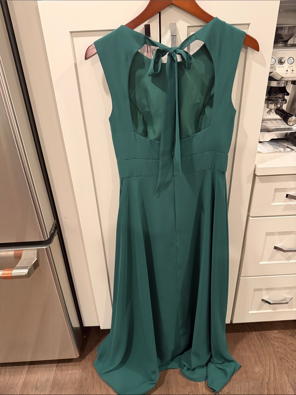 JJs House Teal Sleeveless Floor-Length Bridal Party Gown - Picture 3 of 3